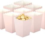 Light Pink Popcorn Boxes Set of 36 Mini Paper Popcorn Favor Boxes,Open-Top Cardboard Popcorn Container for Party Supplies