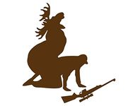 4'' Deer Funny Hunt Hunting Vinyl Decal Buy 2 Get 3rd Free