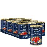 CIRIO Pelati Peeled Plum Italian Tomatoes, Canned, Tinned, 400g (Pack of 12)