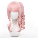 Ticomoco Mizuki Akiyama Cosplay Wig Long Pink Ponytails Anime Hair Halloween Christmas Party Wigs For Women Girl