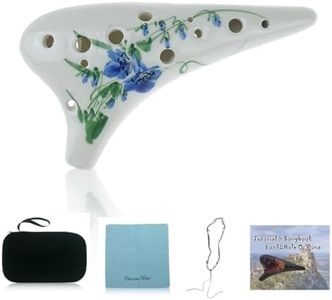 OcarinaWind Hand Painting 12 Hole Ocarina, Alto C Ocarina,Tenor C Ocarina,Hand Paiting Trumpet Creeper, Gift Idea