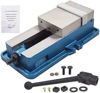 waltyotur 5 x 4.92 Precision Mill Vise Without Base, Lockdown CNC Milling Machine Vise Clamp Vise for Milling Shaping and Drilling Machines