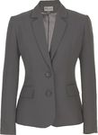 Busy Women's Office Grey Suit Jacket Blazer 12