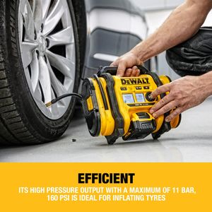 DEWALT 18V XR Cordless Inflator – Portable Air Compressor