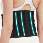 Adjustable Back Brace for Back Pain , Immediate Relief with 6 Stays and Dual Adjustable Straps - Back Support Belt , Herniated Disc , Sciatica, Lumbar , for Women & Men , breathable , Heavy Lifting Work , Waist support (X-Large)