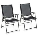 Giantex Patio Folding Chairs Set of