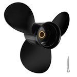 JSPROP OEM Upgrade 9 1/4x10 (13 Spline Tooth) Aluminum Boat Propeller Fit BRP Johnson Evinrude OMC Stern Drive 8HP/9.9HP/15HP Parts No.778772 RH