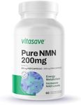 Vitasave NMN 200mg - Pure NAD+ Precursor - 99.6% Purity [60 capsules] - Highly bioavailable - Cellular Health and DNA Support - 200mg Pure NMN per Capsule