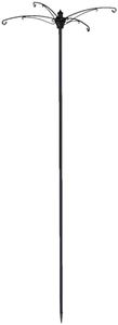 Brome 1213-V01 BirdsUP Versa 4, w/Bullseye Level and Torque Bar, 1-inch Diameter, 7.7ft Installed Pole for Bird feeders, Black
