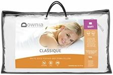 Downia Classique White Duck Feather & Down Pillow, White, Soft