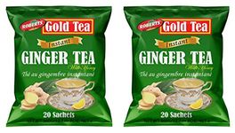 (Pack of 2) Gold Tea Instant Ginger Tea with Honey 360g (20 Sachets)