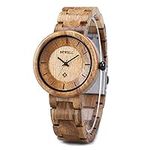 BEWELL Wood Watches for Women, Hand