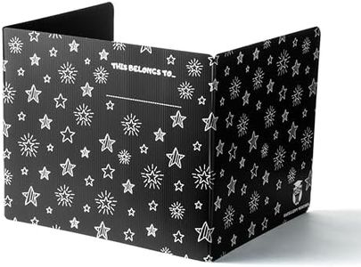 1 Plastic Black Privacy Folders for Students — Durable — Desk Divider Privacy Panel, Easy-Store Privacy Shields for Student Desks, Testing Dividers for Classroom, Test Dividers for Student Desks