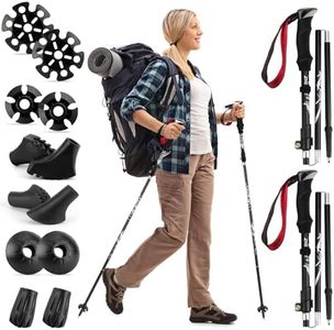 Beedove Ultralight Aluminum Trekking Poles, Hiking Poles with Anti-Shock and Quick Lock System, Collapsible, Telescopic Hiking Sticks for Backpacking Camping, Trekking