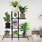 D&V ENGINEERING - Creative in innovation 4 Tier Metal Indoor & Outdoor Plant Stand, Potted Plant Holder, Flower pot stand - Black