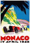 AV33 Vintage 1932 Monaco Grand Prix Motor Racing Advertisement Poster Re-Print - A1 (841 x 610mm) 33" x 24"