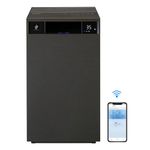 Sharp Air Purifier For Home Fx-S120M-H|Wi-Fi Connectivity,Remote Operation Capability,Pm 2.5 Display|Real Time Indicator For Air Quality,Temperature,Humidity,Filter Life And Change Indicator - Black