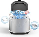 Ultrasonic Cleaner for Retainer, Dentures Cleaner Machine with 7.5OZ 46KHz, ATCKIT Cleaner for Dental, Invisalign, Mouth Guard, Braces, Aligner, Toothbrush heads, Jewelry, Silver