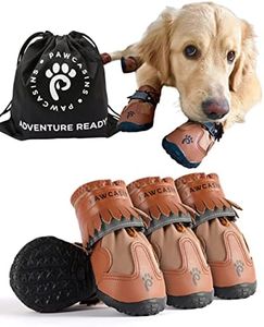 Pawcasins Dog Boots, Dog Shoes, Dog Booties, Dog Boots & Paw Protectors, Dog Shoes for Medium Dogs, Large Dogs, and Small Dogs, Dog Snow Boots, Dog Rain Boots, Dog Booties for Winter, Summer, Size 4