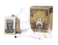 Craft A Brew - Light - Craft Lager - Beer Making Kit - Make Your Own Craft Beer - Complete Equipment and Supplies - Starter Home Brewing Kit - 1 Gallon (3.8L)