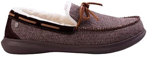 Spenco Men's Birch Tweed Slipper, Navy, 10.5