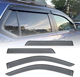 TECHPICCO Tape-On Side Window Deflectors for Pilot 2023-2025, Window Rain Guards Window Visor Rain Guards Vent Guard Shade Deflectors Compatible with Honda Pilot Accessories All-Weather Protection
