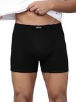 Levi's Men's Cotton 100 CA Regular Fit solid Boxer (Pack of 2) (#010-BOXER BRIEF-BLK-P1_Black_L)