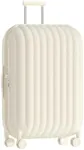artrips Bread Design 28 inch Suitcase, Lightweight Hardside Luggage with 8 Spinner Wheels, PC TSA Lock, 98L, White