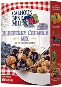 Calhoun Bend Mill Blueberry Crumble Mix | Delicious Easy to Make Crumble Dessert | Perfect for Blueberries or Your Favorite Fruits | Classic Dessert | Ideal for Baking Enthusiasts - 8 Oz (Pack of 1)