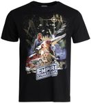 STAR WARS Men's T-Shirt - Empire Strikes Back Classic Jedi Rebel T-Shirt - Vintage Graphic Tee for Men (S-XL), Empire Strikes Back, S