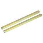 sourcing map 2Pcs Door Knob Spindle, Spare Door Handle Spindle Bar, 160mm Long Door Spindle Replacement Door Handle Parts, Gold