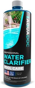 Pool Clarifier Liquid for Fast Acting Cloudy Water Treatment, Swimming Pool Water Clarifier Pool Owners Love, Use Our Clarifier to Keep Your Pool Clear | AquaDoc 32oz