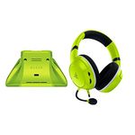 Razer Essential Duo Bundle for Xbox: Kaira X Wired Headset & Universal Quick Charging Stand for Xbox Controllers - Color Matches Official Xbox Series X|S Controllers (Sold Separately) - Electric Volt