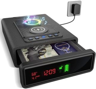 Biometric Gun Safe, Fingerprint Safe with Bluetooth Speaker for Bedside