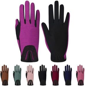Thapower Kids Horse Riding Gloves Girls Youth Equestrian Gloves Summer Winter Outdoor Sports Horseback Riding Glove Cycling Biking Driving Gardening Mittens