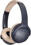 Audio Technica ATH-S220BTNBG Bluetooth Wireless On-Ear Headphones (Navy/Beige)