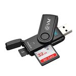 EVM 2in-1 Card Reader - USB 3.0 Memory Card Adapter with Dual Slot - SD & Micro SD Cards Supported - 3 Years Warranty (EVM-CR-003)