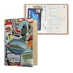 kwmobile Passport Holder Protective Cover - PVC and Plastic Passport Cover for Men and Women - Essential Travel Accessory - Black/Red/Blue