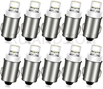 Ruiandsion BA7S LED Instrument Light F3 1 LED 12V Warm White Car Mini Bulbs Lamps Led Car Instrument Light Warning lamp ,Non-polarity (Pack of 10)