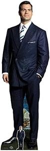 STAR CUTOUTS Cardboard Cutout, Henry Cavill Black Suit White Shirt Lifesize, Cardboard Cutout with Mini Actor