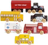 Le Toy Van New York Car Set Premium Wooden Toys for Kids Ages 3 Years & Up