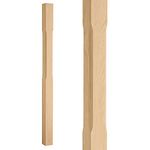 1500mm Stop Chamfered Oak Newel Post (1500mm Full Post)