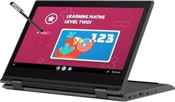 Lenovo 300e 11.6" 2-in-1 Touchscreen Chromebook (Intel N4020, 4GB RAM, 32GB Storage, Stylus, Webcam), Ruggedized & Water Resistant, Flip Convertible Home & Education Laptop, IST Pen, Chrome OS