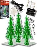 AZDelivery DIY 3D Christmas Tree Electronic Soldering Assemble Kit 7 Colour Flash Circuit LED Including E-Book! (Pack of 5)