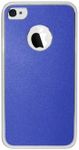 Cellet Slim Fit Case with Aluminum Plating for Apple iPhone 4 & 4S - Metallic Navy Blue