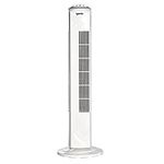 Igenix DF0030 Oscillating Tower Fan, 30 Inch, 3 Speed Settings, 2 Hour Timer with Auto Shut Off, White