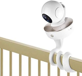 iTODOS Baby Monitor Mount Compatible with Arlo,Owlet,Goodbaby,Hellobaby,ANMEATE,Vtech,Motorola Baby Monitor and Most Universal Monitors Camera,Versatile Twist Mount Without Tools or Wall Damage-White