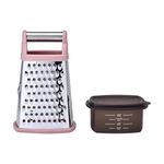 KitchenAid Gourmet Box Grater, Dried Rose, 10 Inch