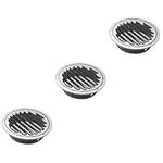 DOITOOL 3pcs Wall Vent Outlet Stainless Steel Air Vent Cover Gable Vent Louver Grill Cover Shutter Exhaust Fan Bathroom Exhaust Fan Cover Household 304 Stainless Steel Ventilation Hood