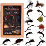 RoxStar Fishing Fly Shop | Trophy Trout Fly Assortment | Wet & Dry Trout Flies | Gift Box Included. | Proudly Made in The USA